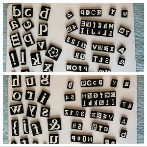 Alphabet stamps